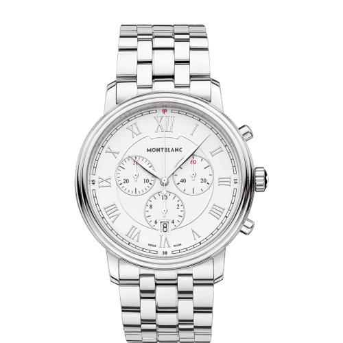 TRADITION CRONOGRAFO AL QUARZO, 42 MM, CASSA E BRACCIALE IN ACCIAIO - MONTBLANC