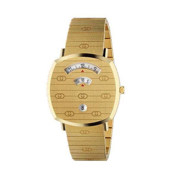 OROLOGIO GRIP,38 MM quarzo con cassa e bracciale in acciaio PVD oro giallo - GUCCI TIMEPIECES