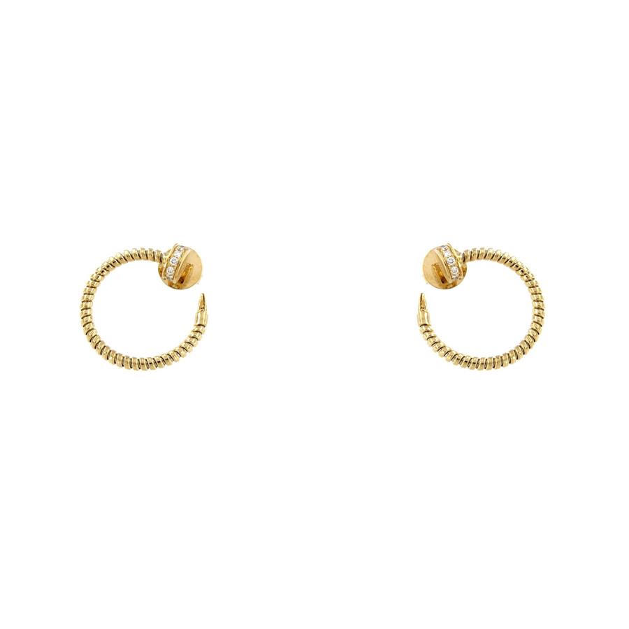 ORECCHINI ORO GIALLO - CHIODO CON BRILLANTI 0.40 - ANTORA