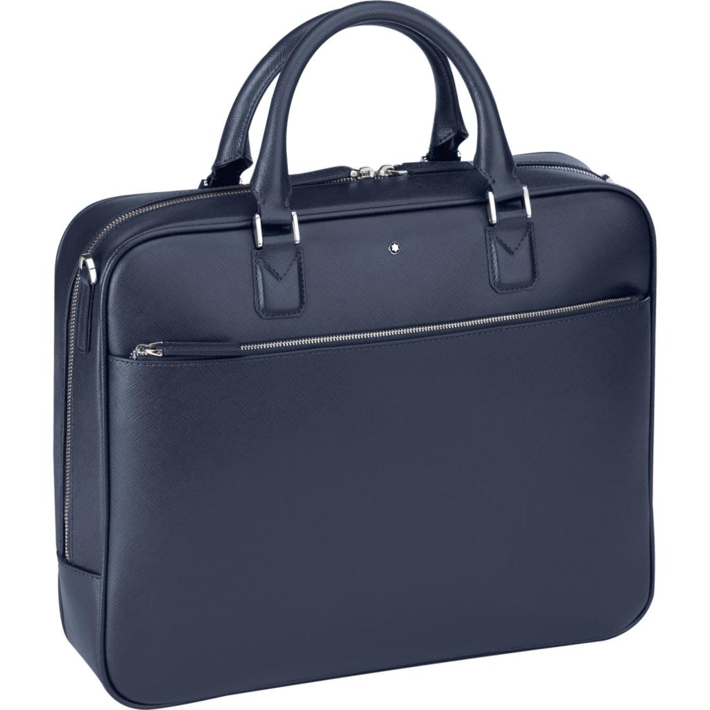BORSA PORTADOCUMENTI CON ZIP BLU SARTORIAL - MONTBLANC