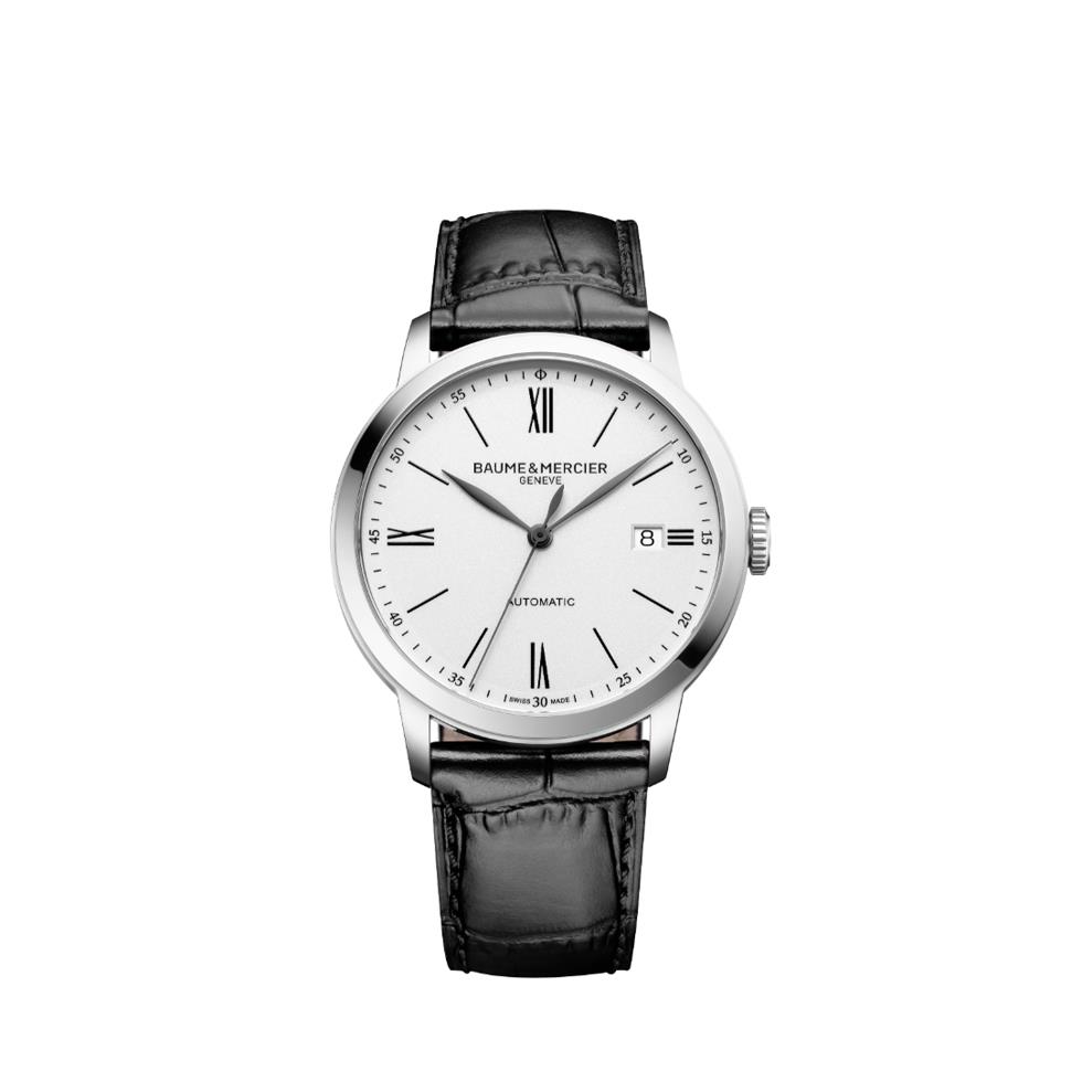 CLASSIMA 2026 ACCIAIO AUTOMATICO SOLO TEMPO QUADRANTE BIANCO  40 MM - BAUME & MERCIER