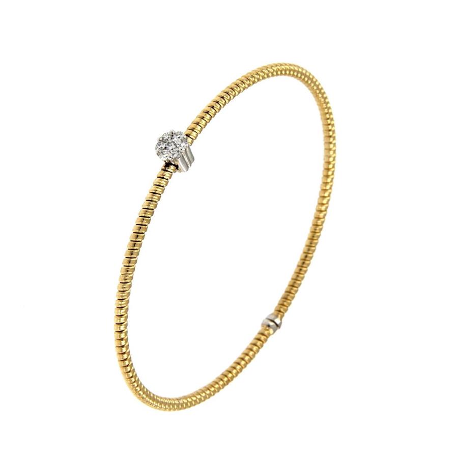 BRACCIALE ORO GIALLO 1 GIRO CON FIORE BIRLL 0.20 - GR 5.00 - ANTORA