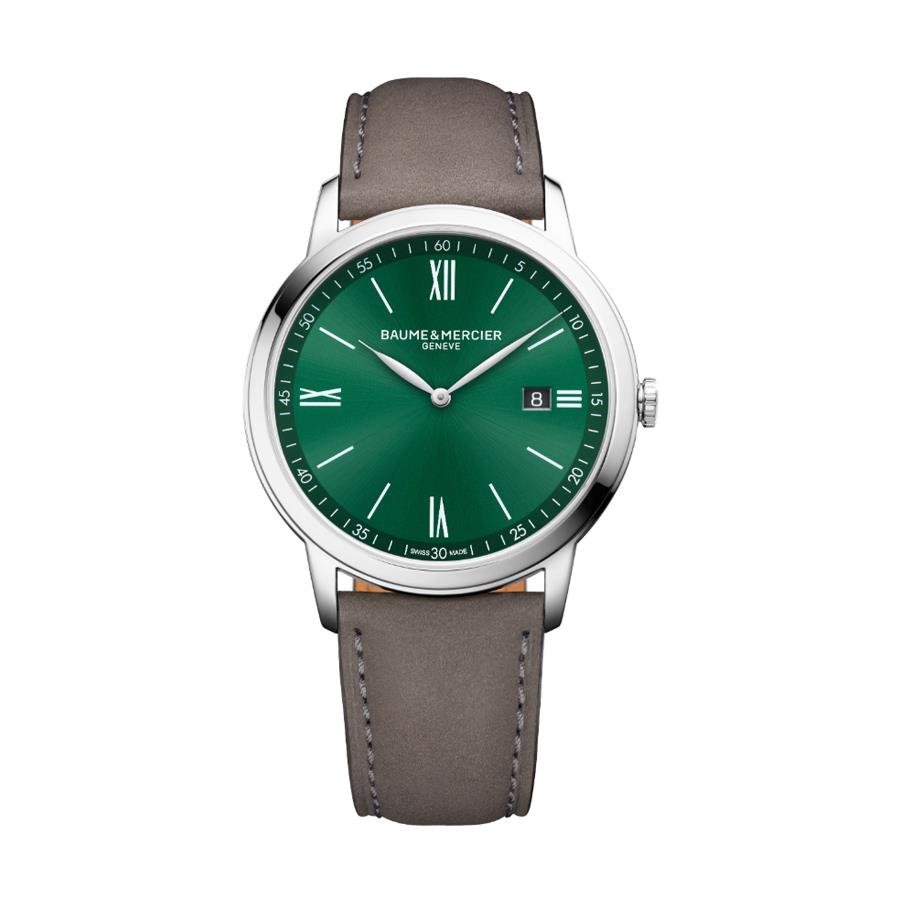 CLASSIMA QUARZO 42 MM ACC QUADRANTE VERDE SCURO - BAUME & MERCIER