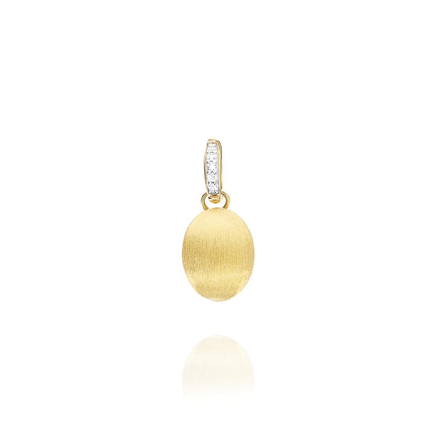 CIONDOLO CILIEGINA PICCOLA IN ORO CON BIGLIERINA DIAM 0.02 - NANIS