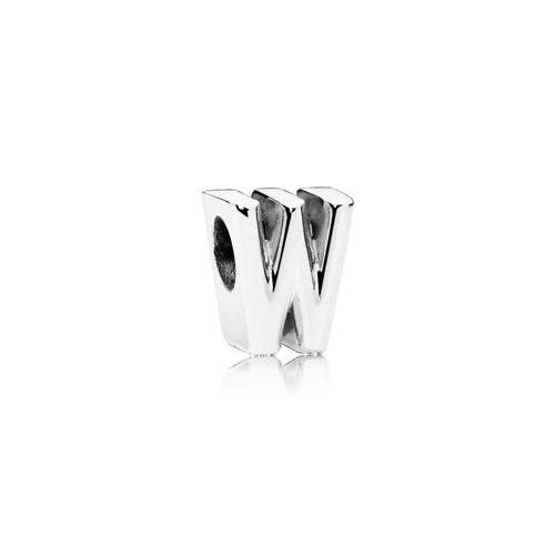 LETTER W SILVER CHARM - PANDORA