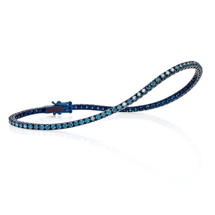 TENNIS RODIATO BLUE E DIAMANTI BLUE KT 1.20 CM19 - CRIERI