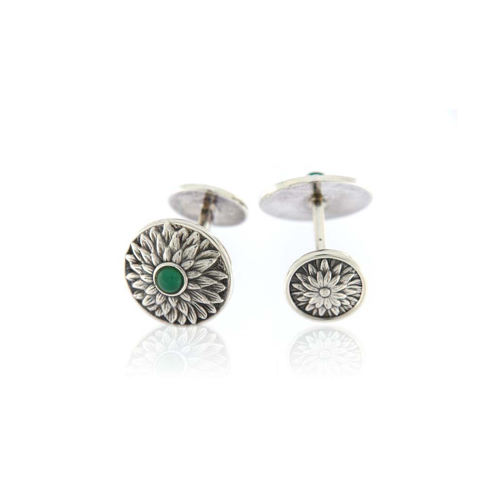GEMELLI ANEMONE AGATA VERDE - BUCCELLATI GIOIELLI