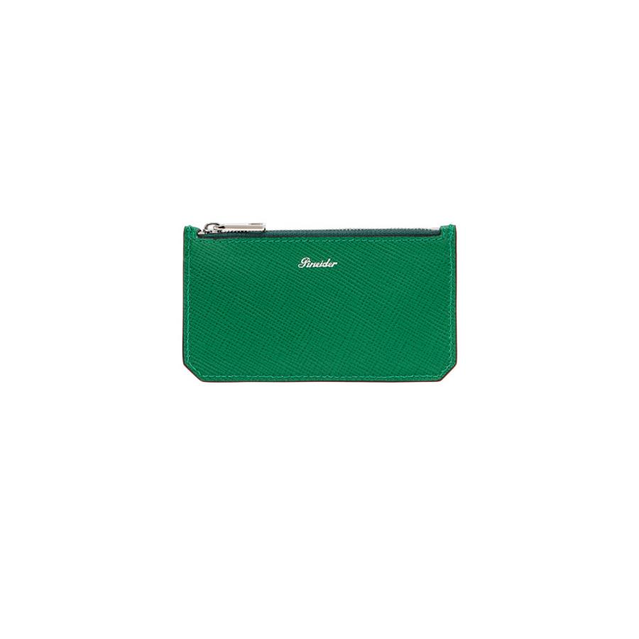 PORTA CARTE CON ZIP - COLORE VERDE BILIARDO - PINEIDER 1774