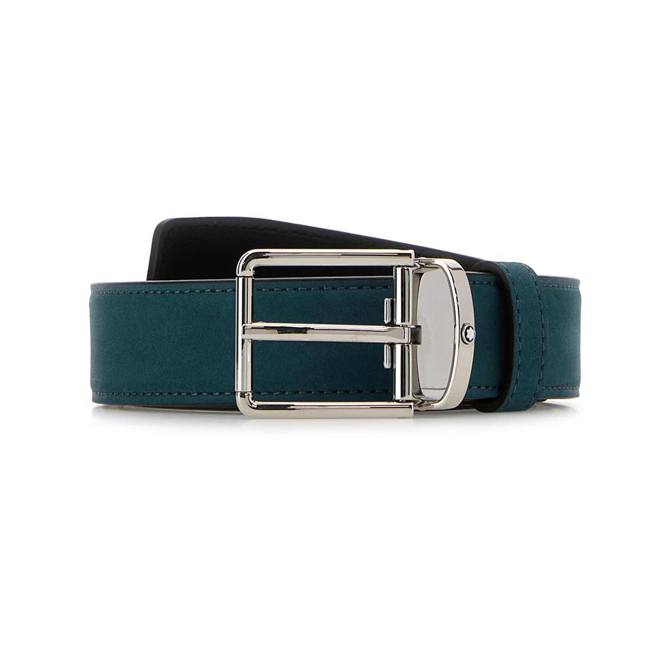 CINTURA VELVET BLUE/BLACK 30MM  - MONTBLANC