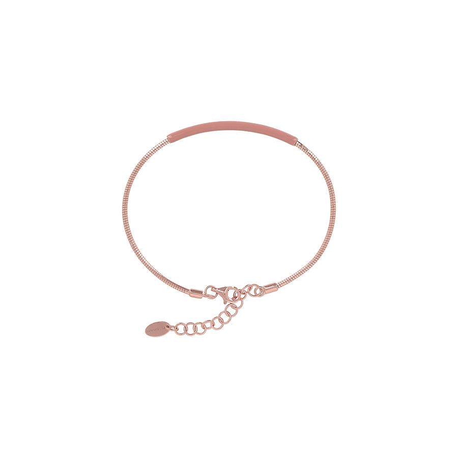 BRACCIALE "BRIO" ROSA LUCIDO SMALTO ROSA MOUSSE SCURO - PESAVENTO