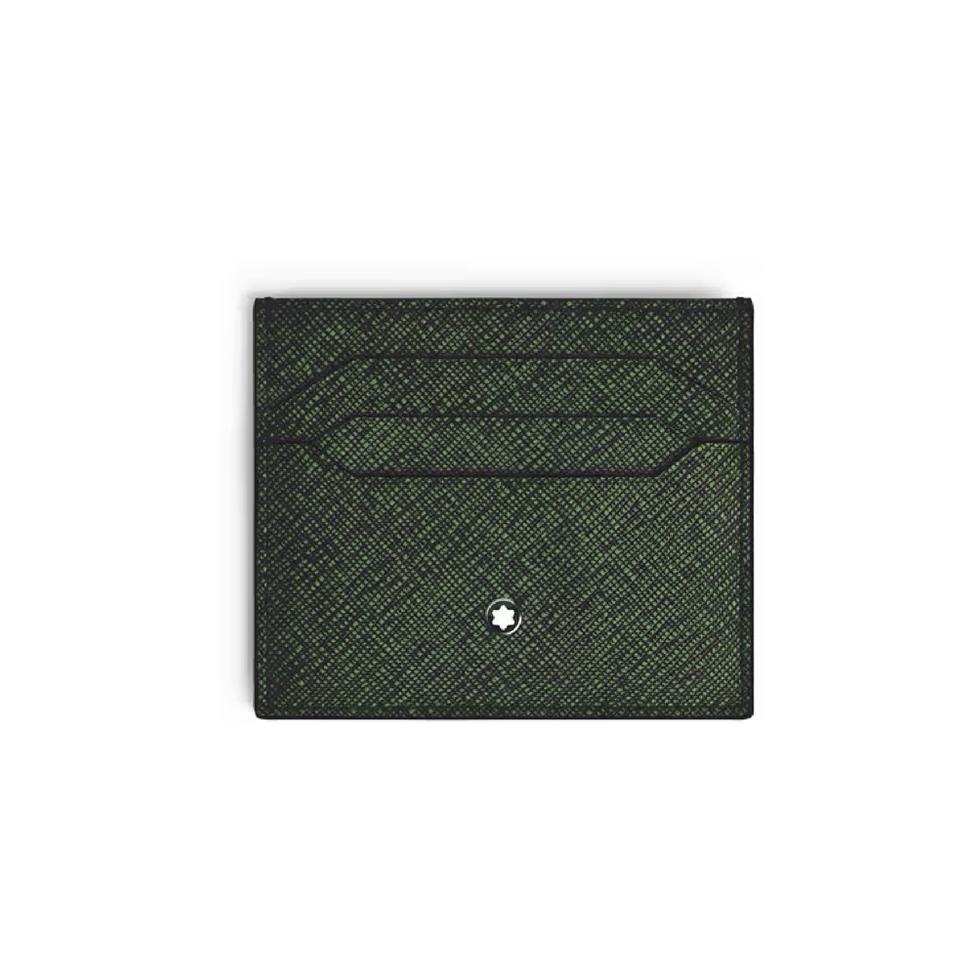 PORTA 6 CARTE DI CREDITO - BICOLORE NERO/VERDE - MONTBLANC