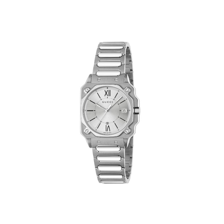G-FLAT 30 MM QUAD. GRIGIO - GUCCI TIMEPIECES