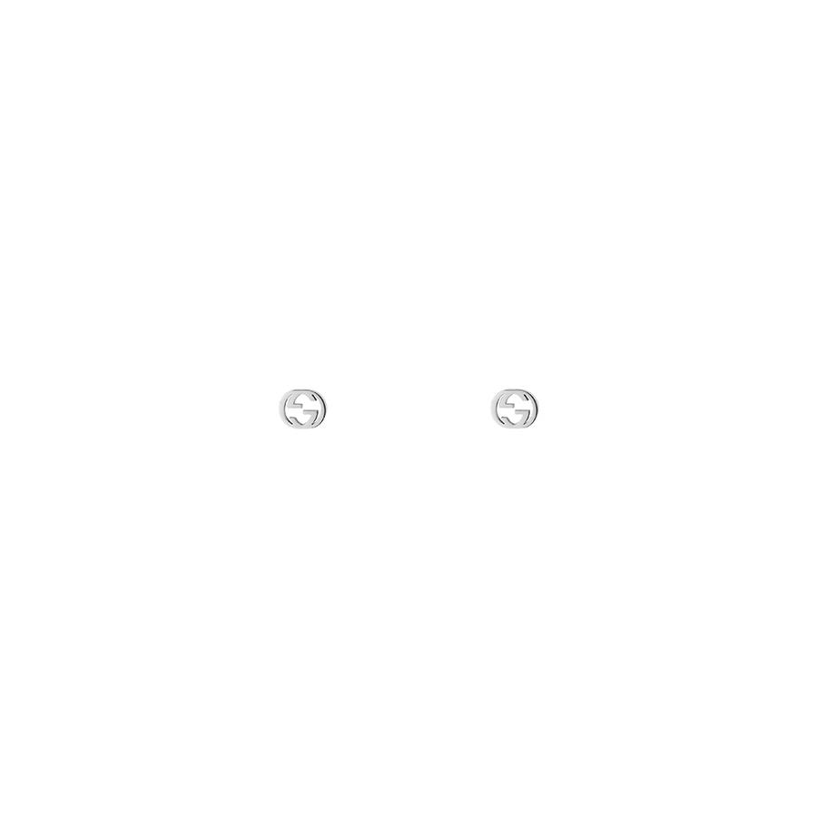 GUCCI INTERLOCKING - ORECCHINI ORO BIANCO 18KT - GUCCI FINE JEWELRY