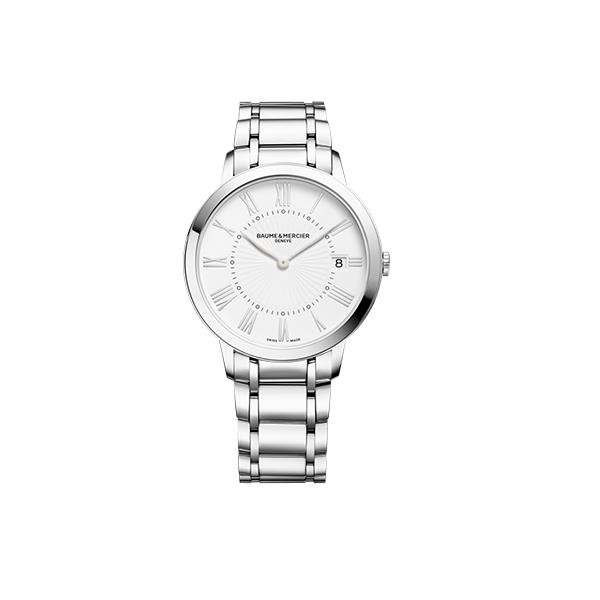CLASSIMA 36,5 MM CASSA E BRACCIALE IN ACCIAIO, MOVIMENTO AL QUARZO - BAUME & MERCIER