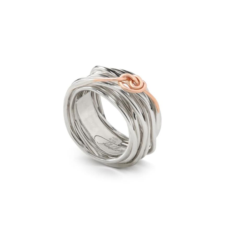 CLASSIC 13 FILI ARGENTO CON NODINO 4 9 KT  - RUBINIA
