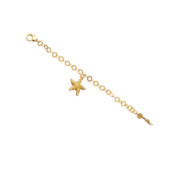 BRACCIALE STELLA AMRINA DORATA - RASPINI