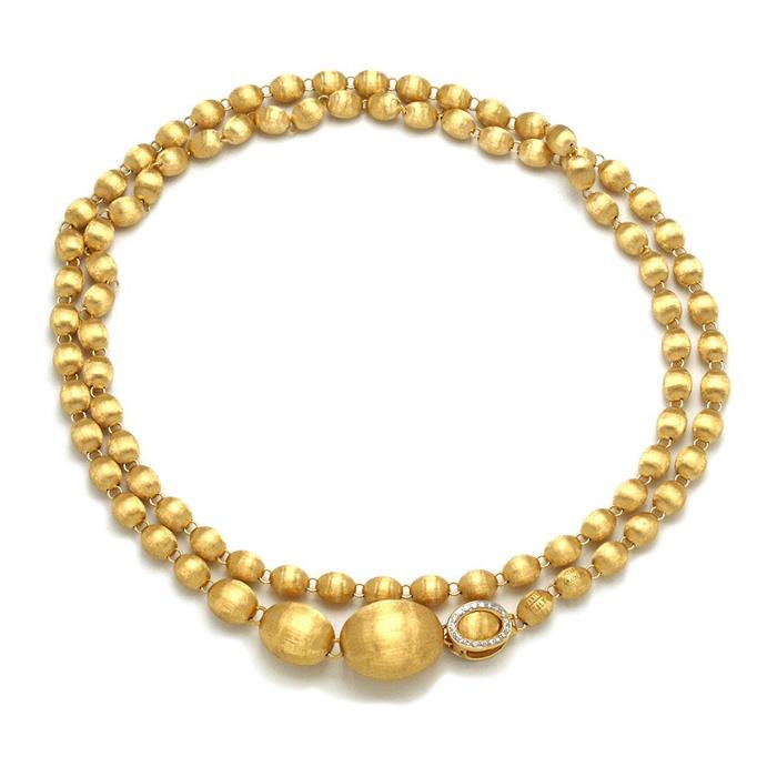 COLLANA IN ORO SCIARPINA DIAMANTI KT 0.23 - NANIS