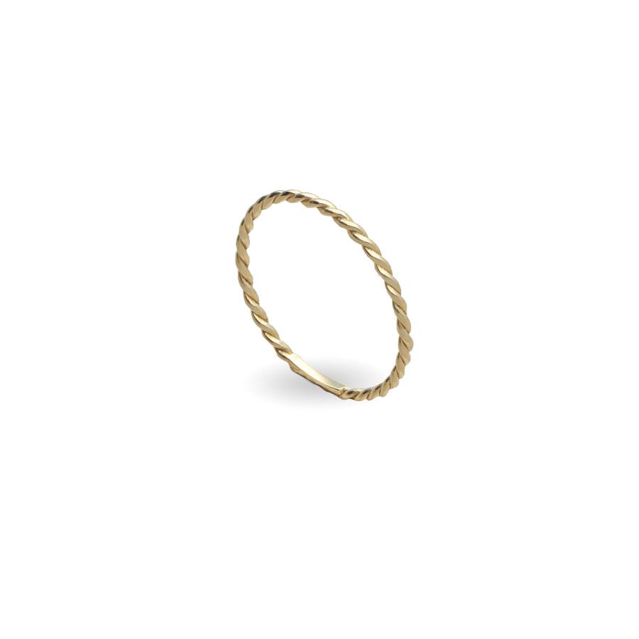 ANELLO CUPIDO RITORTO ORO GIALLO 9 KT / MIS.16 - RUBINIA