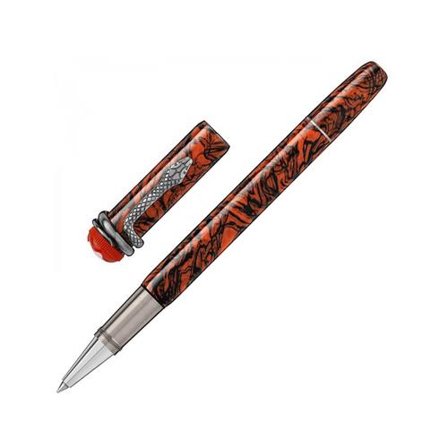 ROLLER HERITAGE ROUGE ET NOIRE - SERPENT MARBLE - MONTBLANC