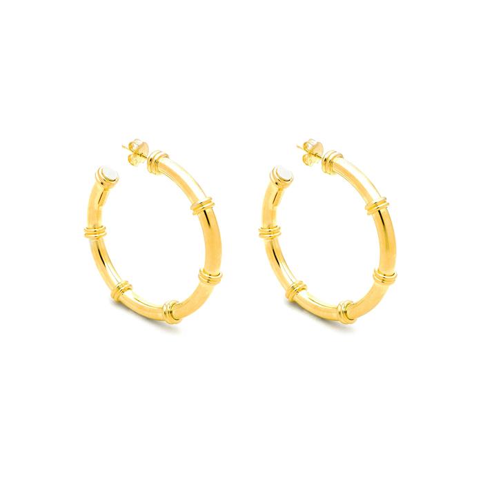 ORECCHINI JACKIE GRANDI DORATI - RASPINI