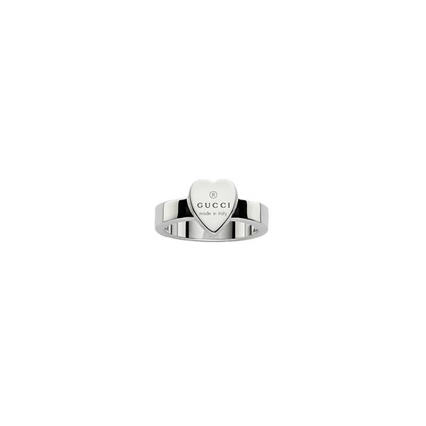 ANELLO TRADE MARK CUORE MISURA 9 - GUCCI SILVER JEWELRY