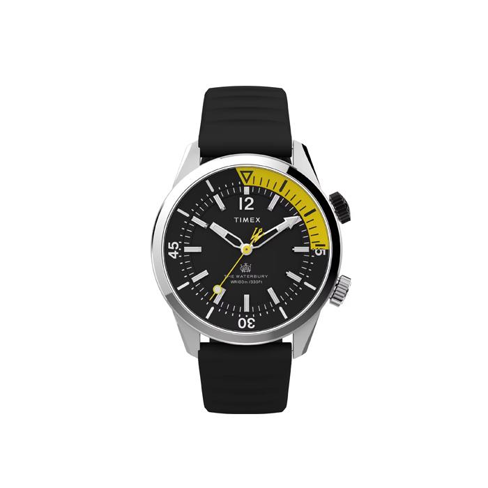 WATERBURY DIVER 3H 41MM NERO/GIALLO - TIMEX