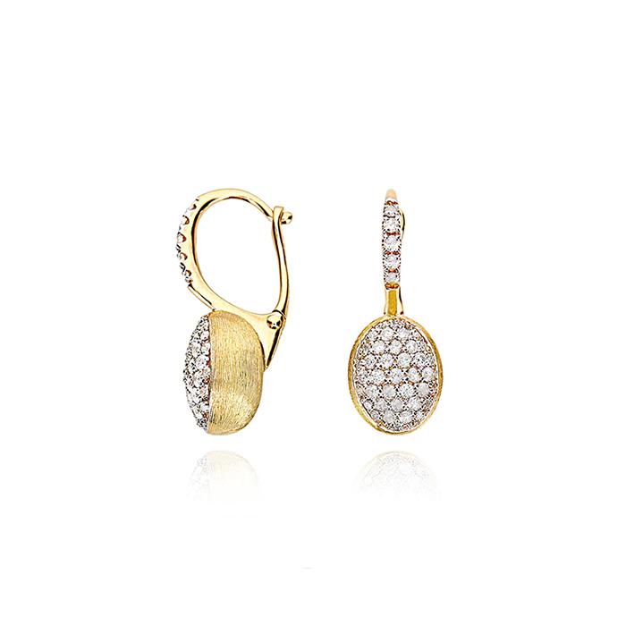 ORECCHINI "CILIEGINE" CON BOULES PENDENTI IN ORO E DIAMANTI (PICCOLI) - BR 0.58 - NANIS