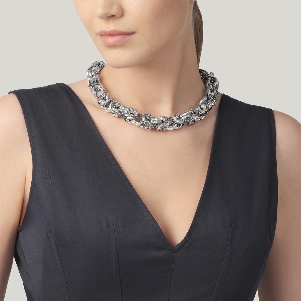 COLLANA BIZANTINA LUCE MAXI CM 47 - RASPINI