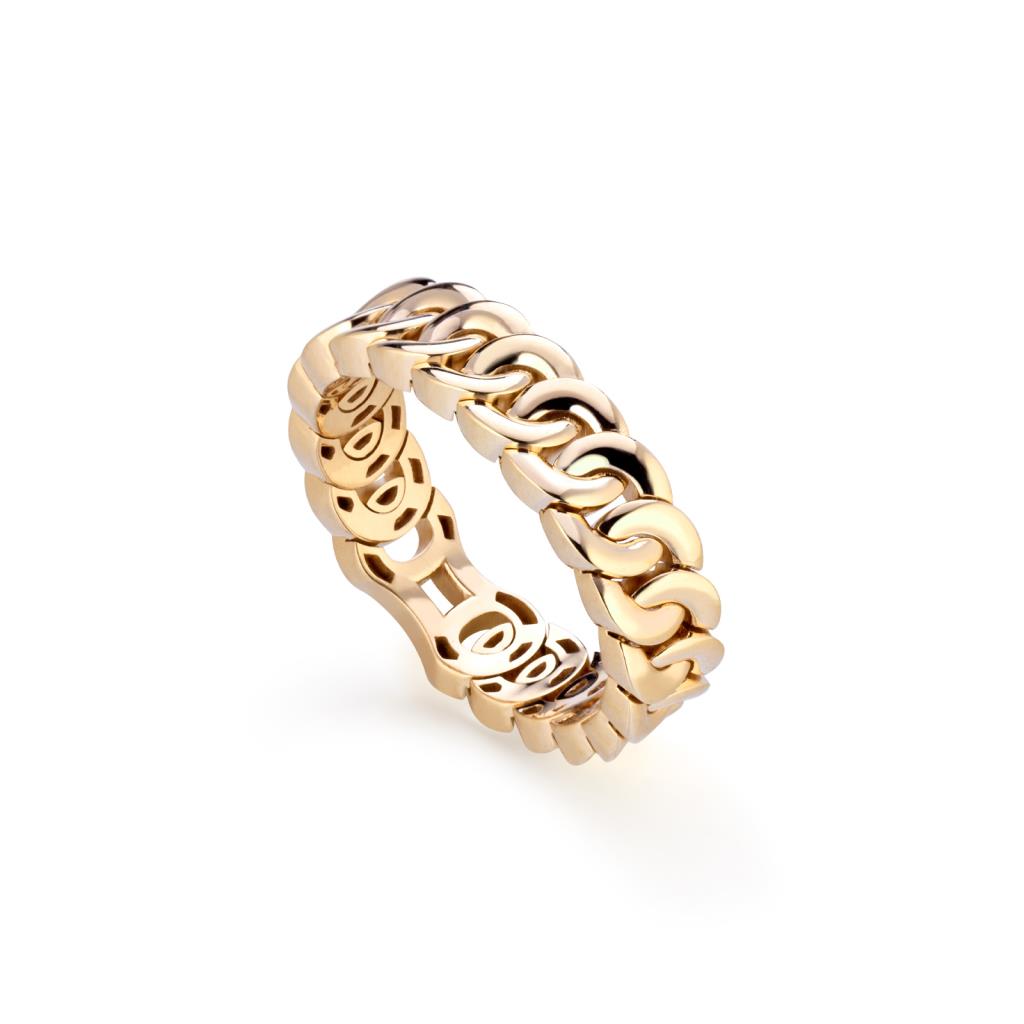 ANELLO ORO GIALLO 18KT "GROUMETTE PICCOLA MIS 15 - GR 7.07 - BUONOCORE