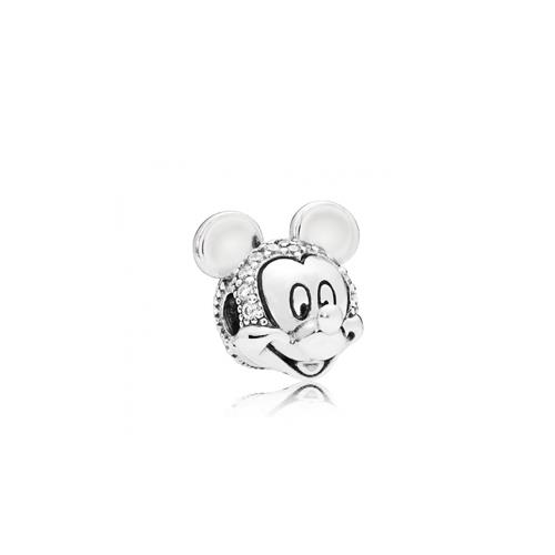 DISNEY MICKEY SILVER CLIP WITH CLEAR CUBIC ZIRCONIA - PANDORA