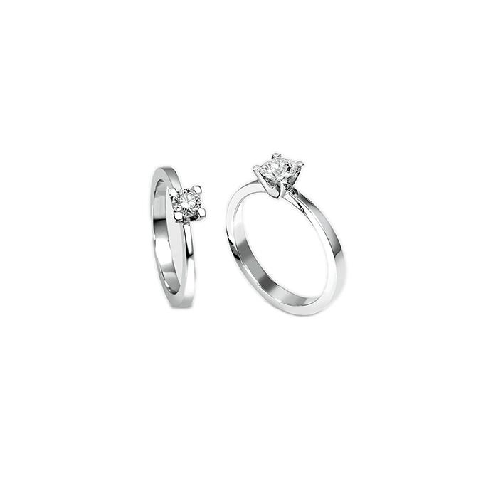 SOLITARIO V CON DIAMANTE GVS 0.50 - GR 3.10 - GIORGIO VISCONTI