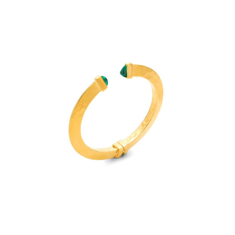 BANGLE GREEN BLADE PICCOLO DORATO - RASPINI