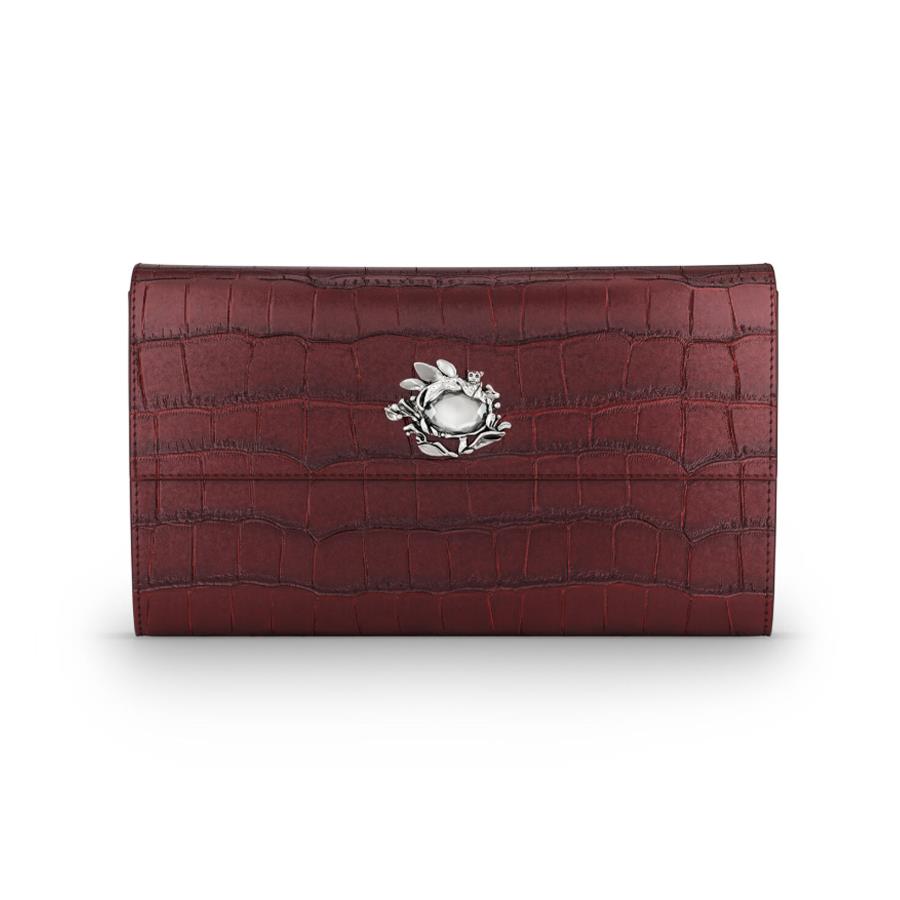 PORTAFOGLI CONTINENTAL JUNGLE PELLE CROCO - RASPINI