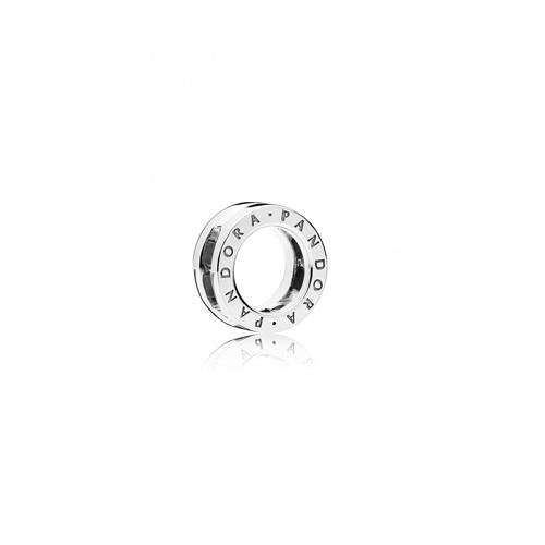 PANDORA REFLEXIONS LOGO SILVER CLIP CHARM - PANDORA